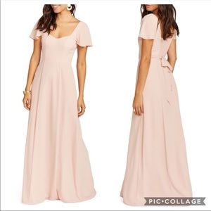 SMYM Marie Sweetheart Maxi Dress Dusty Blush XL